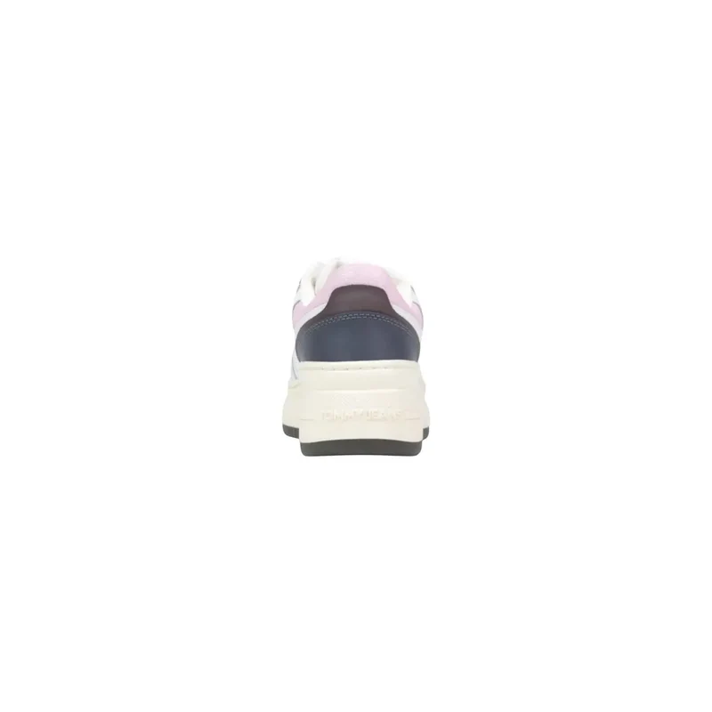 Tommy Hilfiger Frauen Sneakers Weiße Wildlederschnürsenkel