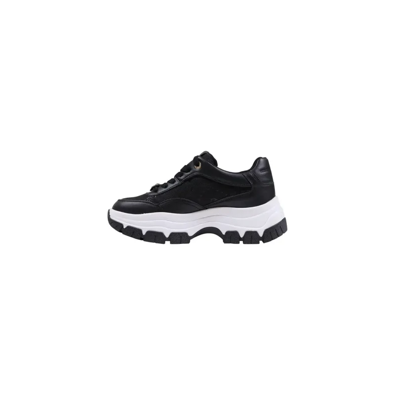 Guess Schwarze Frauen Sneakers Synthetik Schnürung