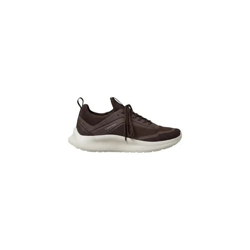 Calvin Klein Herren braune Schnürschuhe aus Spitze aus Polyester 100