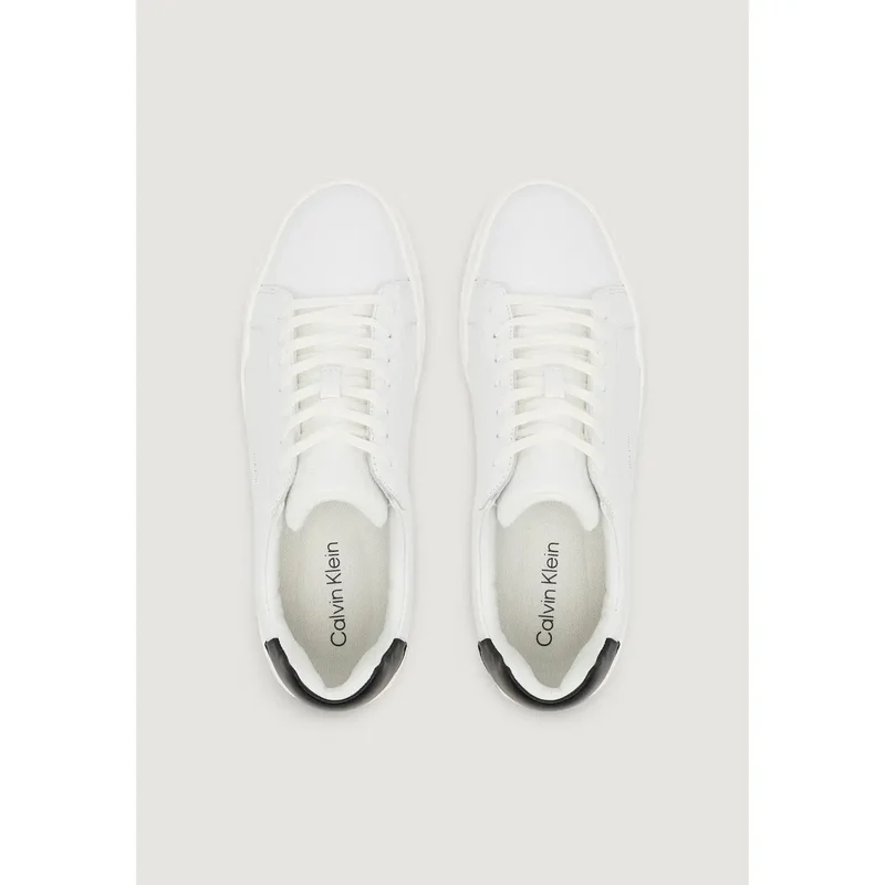 Calvin Klein Jeans Herren-Sneaker aus weißem Leder für Herbst/Winter