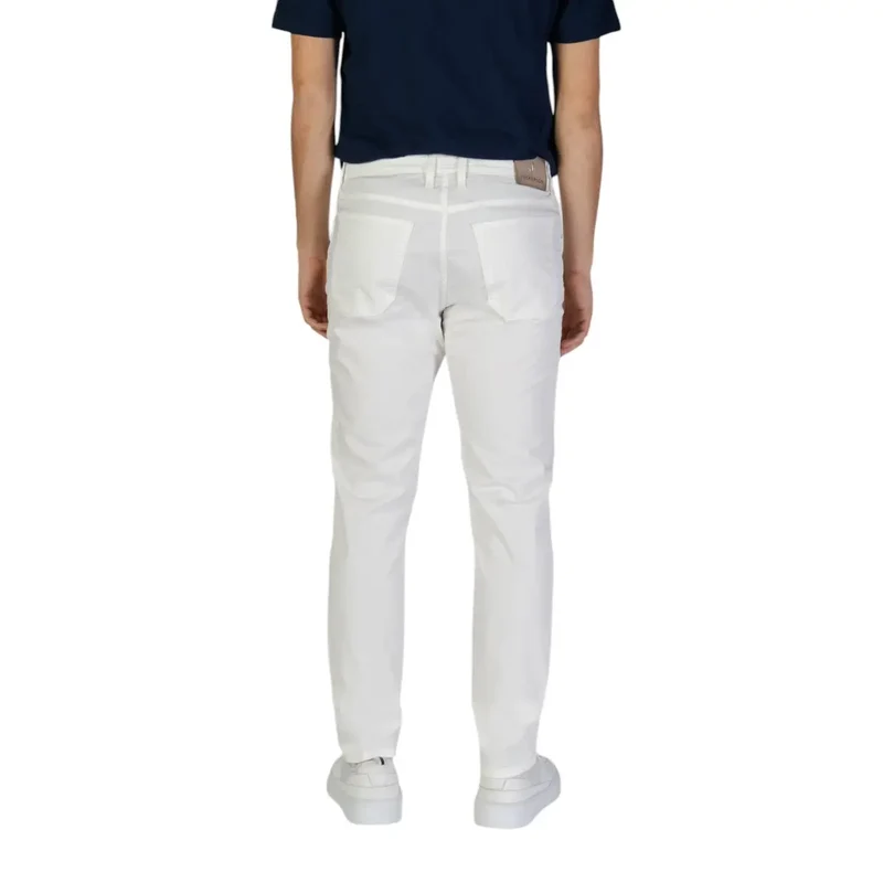 Jeckerson Weiße Herren-Baumwollhose Stretch-Passform