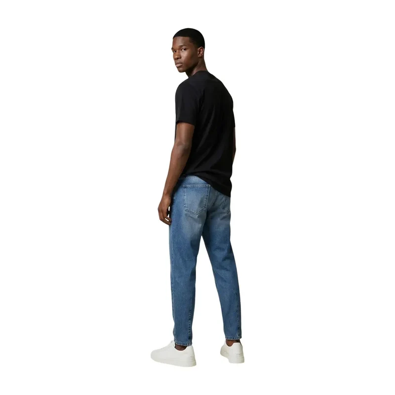 Tommy Hilfiger Jeans Herren T-Shirt Schwarz Bio-Baumwolle DM0DM22504