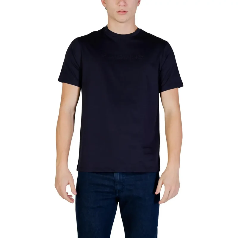 Armani Exchange Herren T-Shirt Blau 100% Baumwolle XM002467