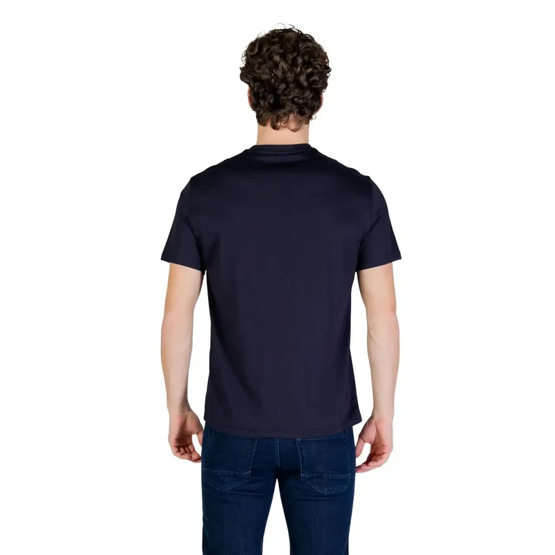 Armani Exchange Herren T-Shirt Blau 100% Baumwolle XM002467