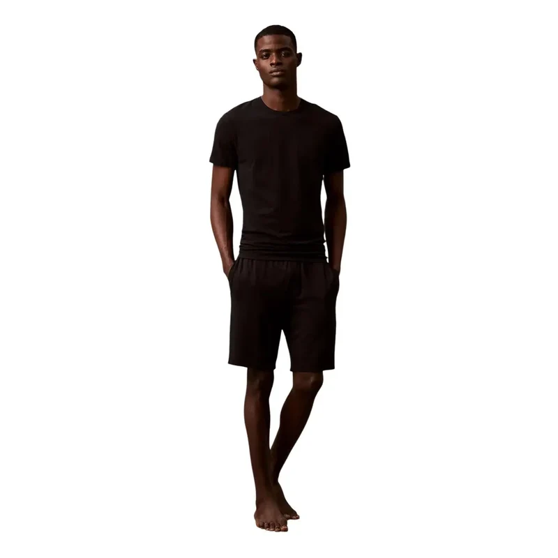 Calvin Klein Herren Unterwäsche Schwarze Baumwoll-Shorts LV00NB4185