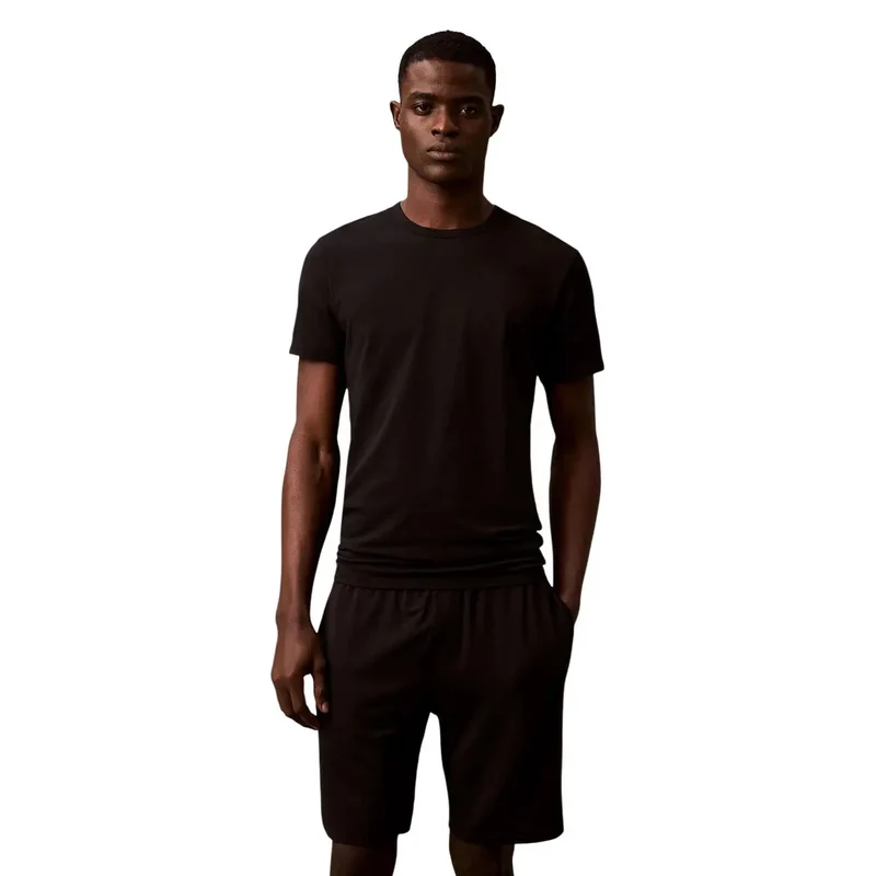 Calvin Klein Herren Unterwäsche Schwarze Baumwoll-Shorts LV00NB4185