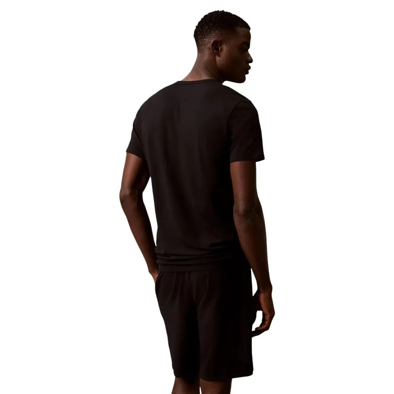 Calvin Klein Herren Unterwäsche Schwarze Baumwoll-Shorts LV00NB4185