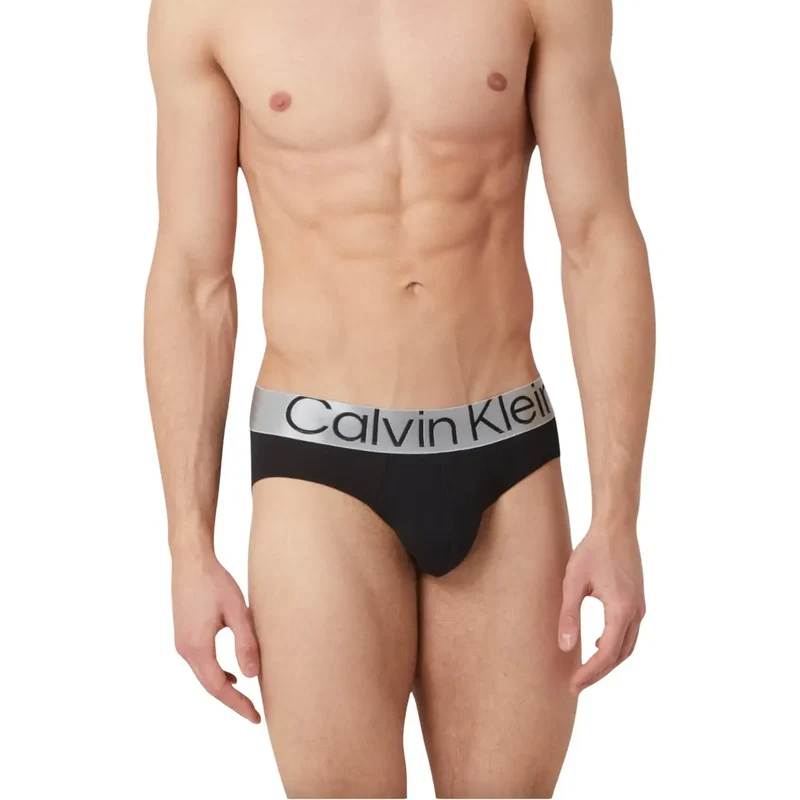 Calvin Klein Herren Unterwäsche Schwarz Baumwolle Stretch 000NB3129A