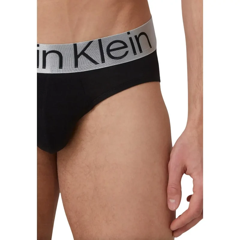 Calvin Klein Herren Unterwäsche Schwarz Baumwolle Stretch 000NB3129A