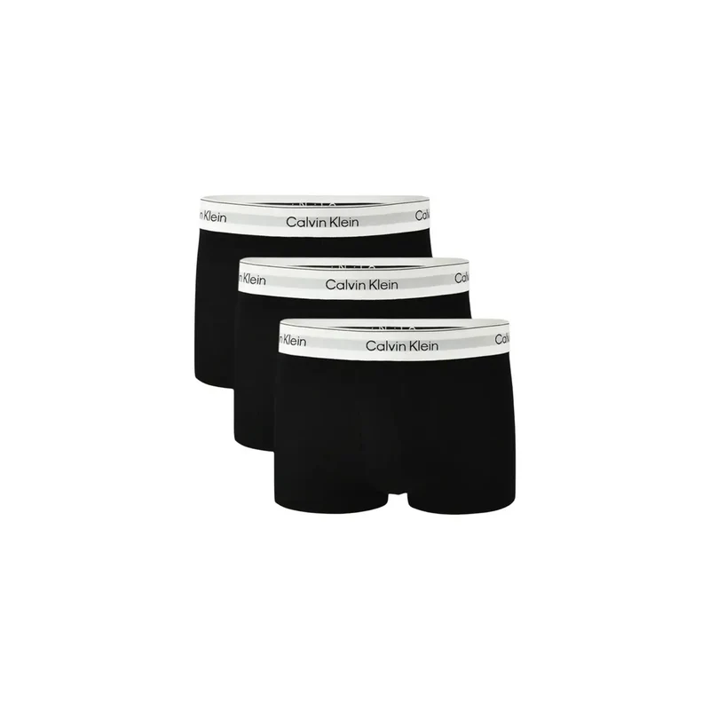Calvin Klein Herren Unterwäsche Schwarz Print Baumwolle Elastan S