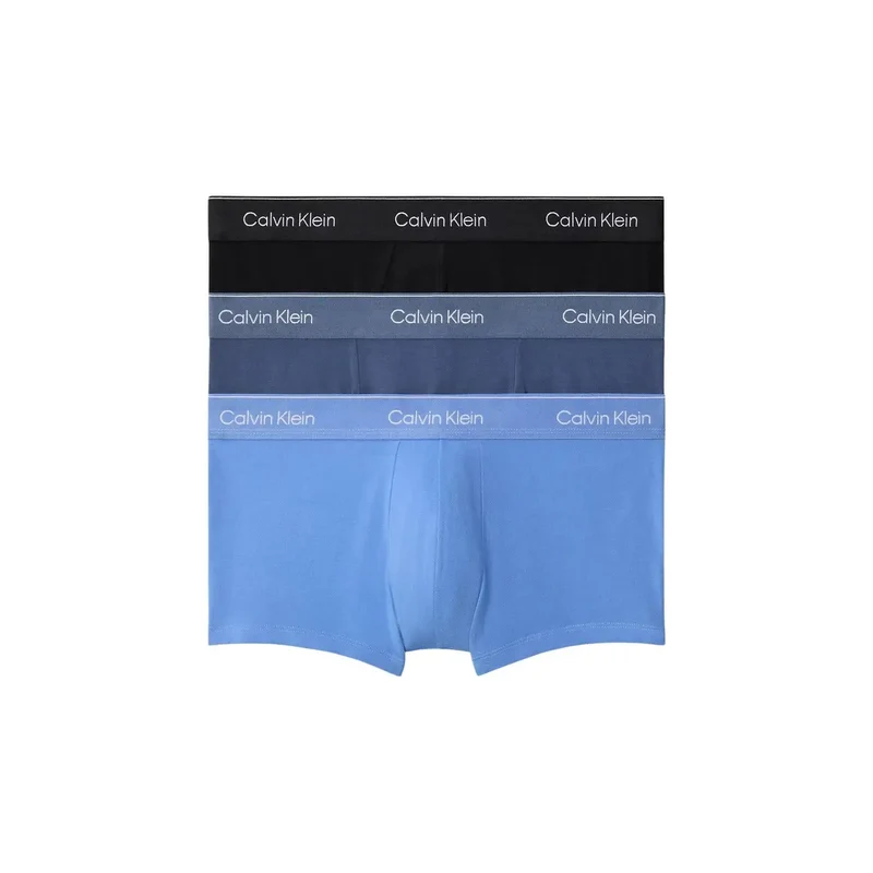 Calvin Klein Herren Unterwäsche Schwarz Print Baumwolle Elastan S