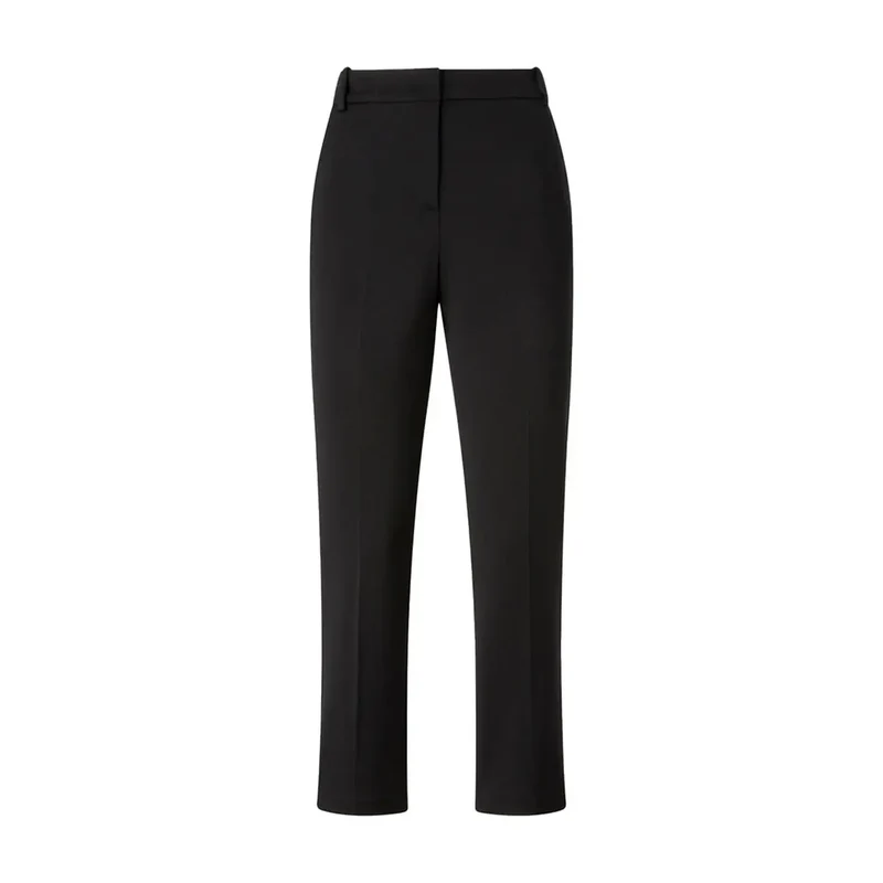 Pinko Damen schwarze Viskose-Hosen, schmal geschnitten, Frühling Sommer