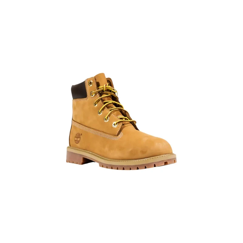 Timberland Damen-Leder-Ankle-Tops Boots Beige Schnürschuhe