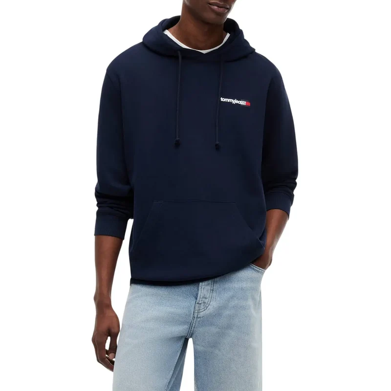 Tommy Hilfiger Jeans Herren-Blouson aus Bio-Baumwolle in Blau