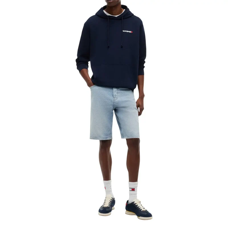 Tommy Hilfiger Jeans Herren-Blouson aus Bio-Baumwolle in Blau