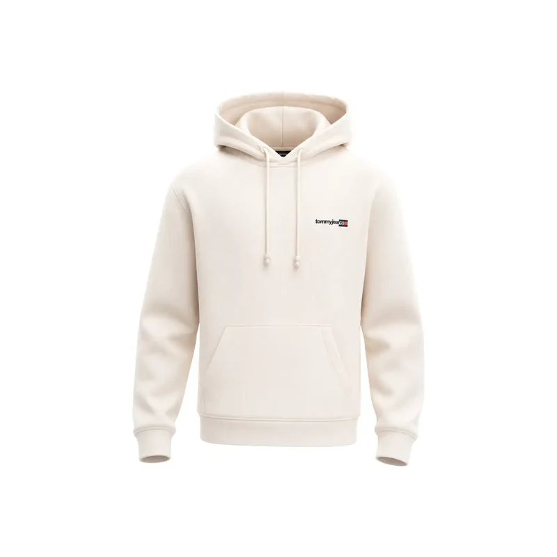 Tommy Hilfiger Jeans Herren Sweatshirt aus weißer Bio-Baumwolle