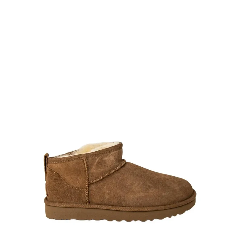 Ugg Damen Leder Boots Black Classic Ultra Mini
