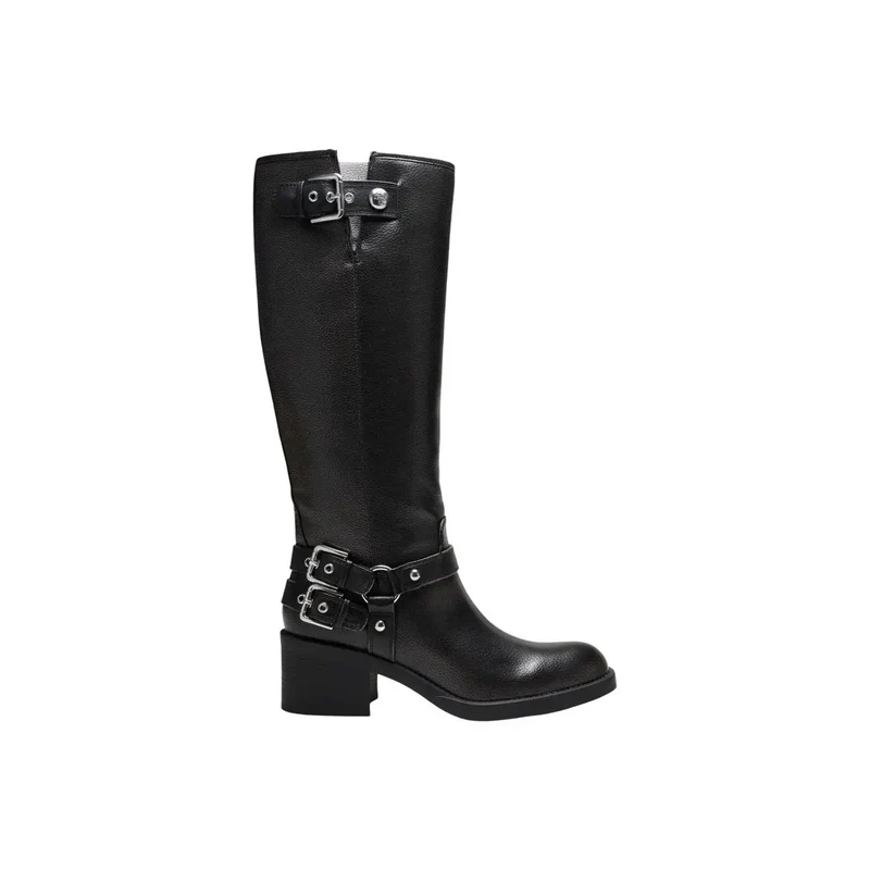 Guess Frauen Boots Schwarze Polyurethan-Winterschuhe