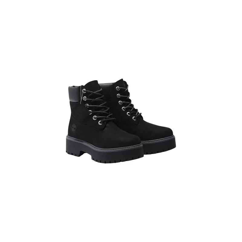 Timberland Damen Leder Boots Schwarz, wasserdicht