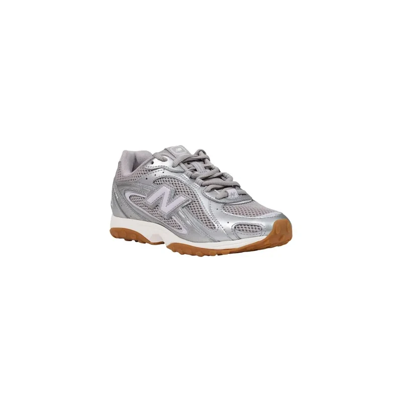 New Balance Damen Silber Sneakers Synthetischer Slip