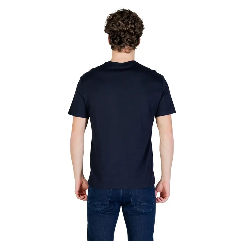 Armani Exchange Herren T-Shirt Blau Kurzarm Baumwolle