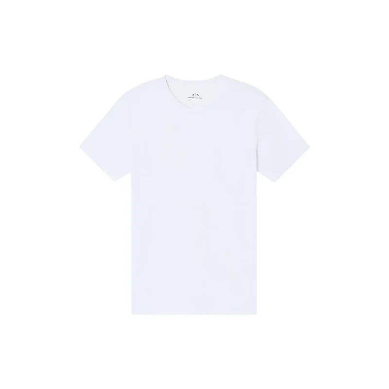 Armani Exchange Herren T-Shirt Blau Rundhals 100% Baumwolle