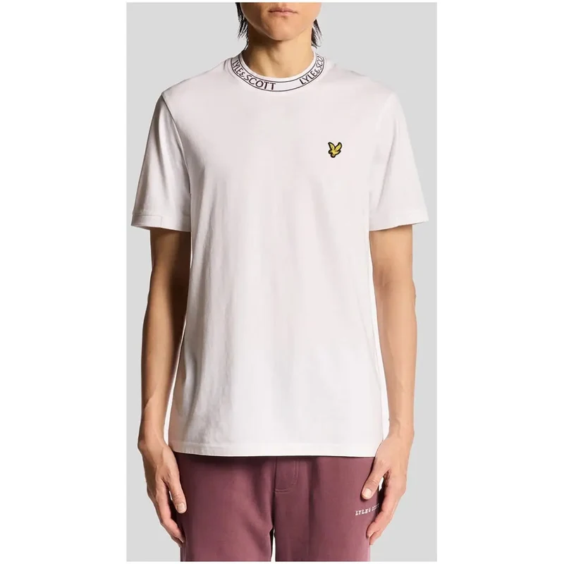 Lyle and Scott Herren T-Shirt Blau Baumwolle Rundhals TS2329V