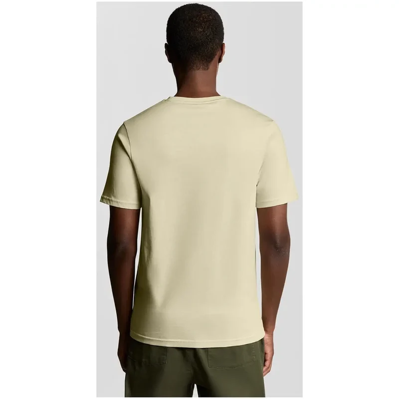 Lyle and Scott Herren T-Shirt Beige Baumwolle Rundhals TS2255TON