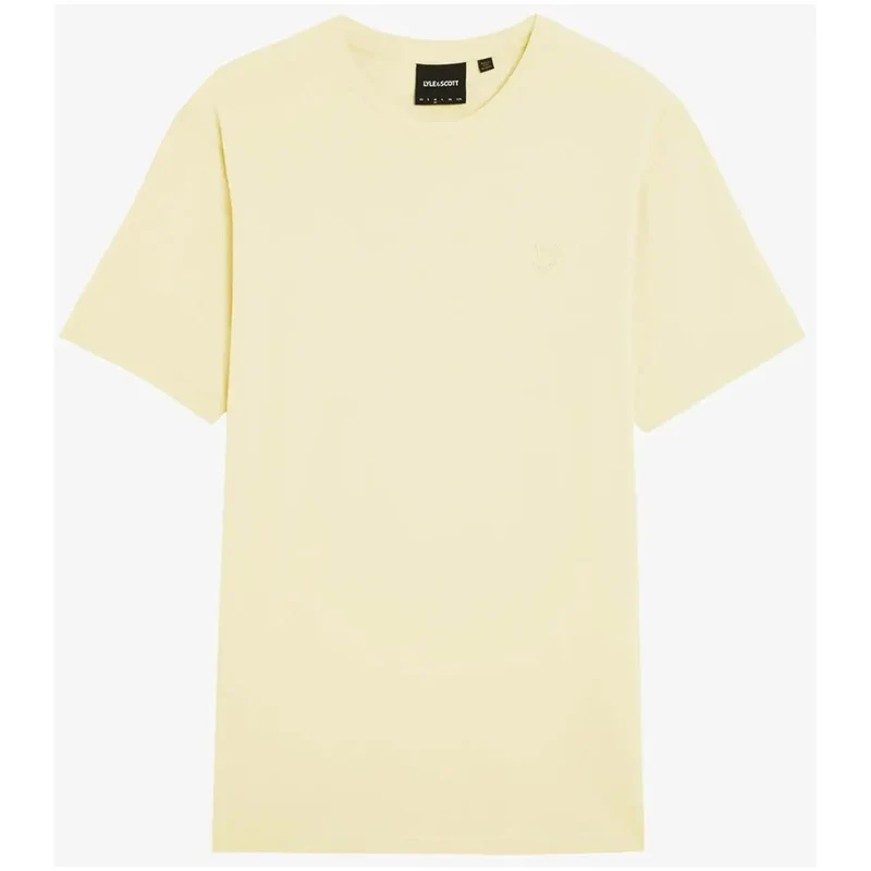 Lyle and Scott Herren T-Shirt Beige Baumwolle Rundhals TS2255TON