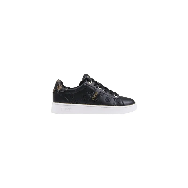 Guess Damen Schwarz bedruckt Slip-On-Sneaker Polyurethan
