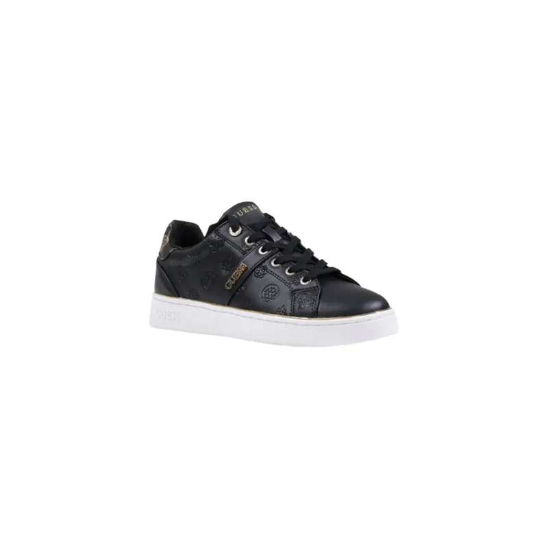 Guess Damen Schwarz bedruckt Slip-On-Sneaker Polyurethan
