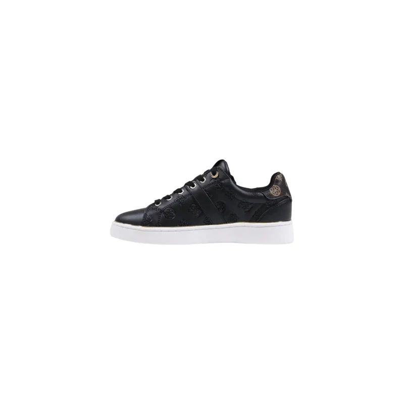 Guess Damen Schwarz bedruckt Slip-On-Sneaker Polyurethan