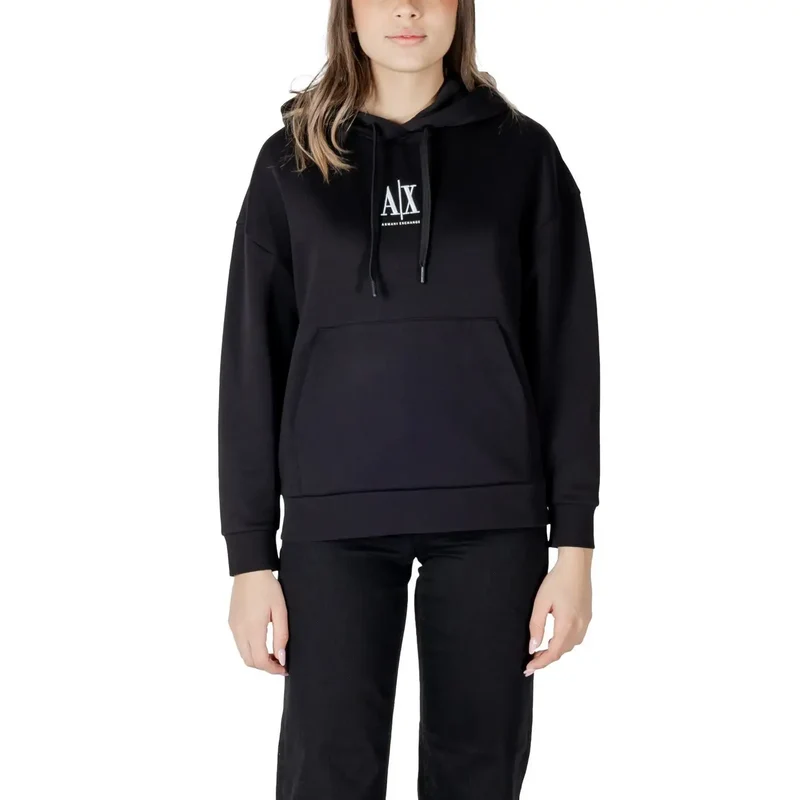 Armani Exchange Weißes Sweatshirt mit Kapuze für Frauen