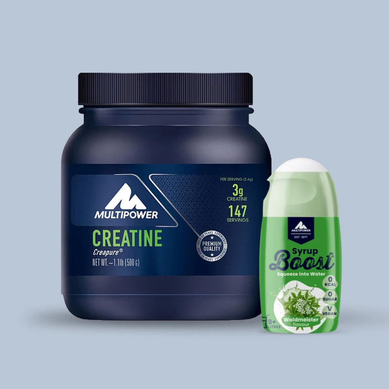 Kreatin und Boost Flavoured - Waldmeister