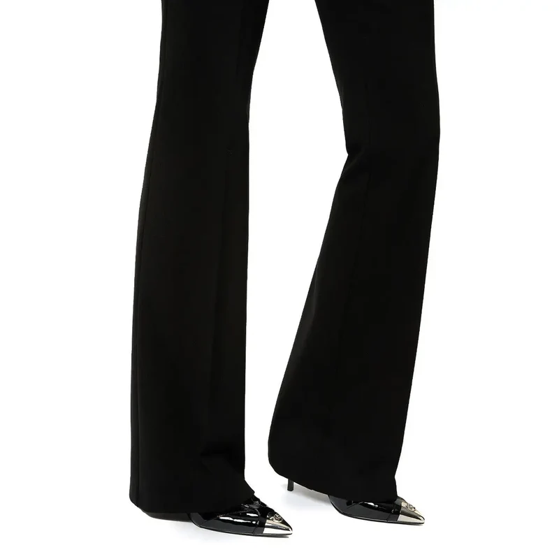 PINKO Damen schwarze Viskosehose Slim Fit Herbst Winter