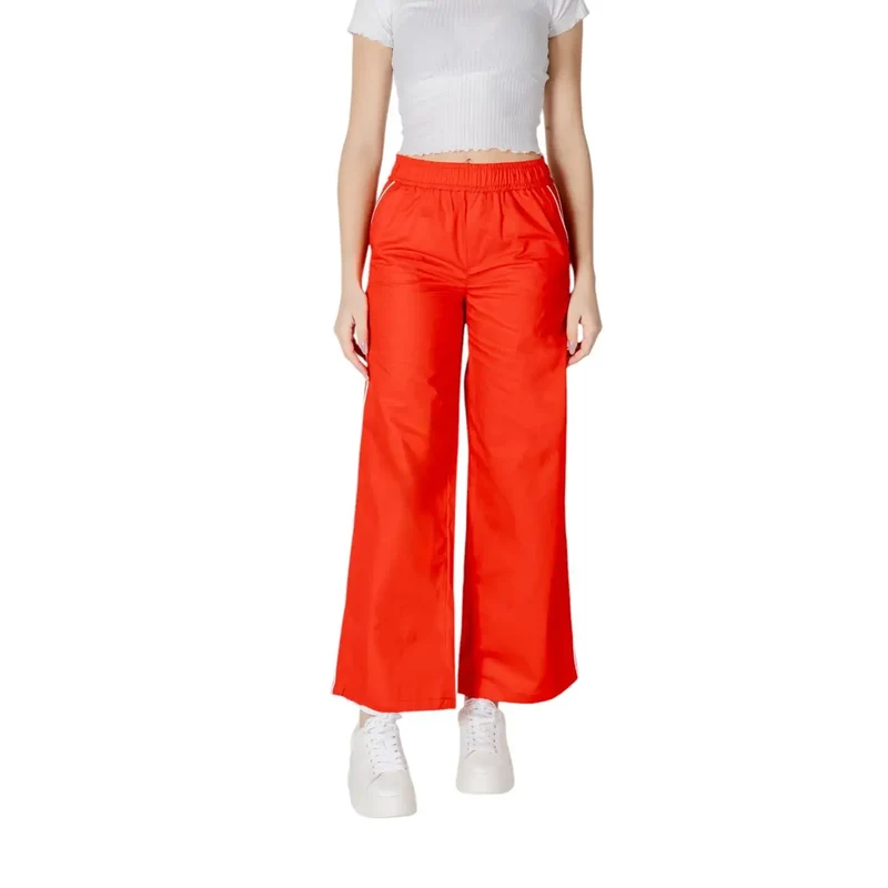 Only Damenhosen Rot aus Baumwolle für Frühling und Sommer 15344272