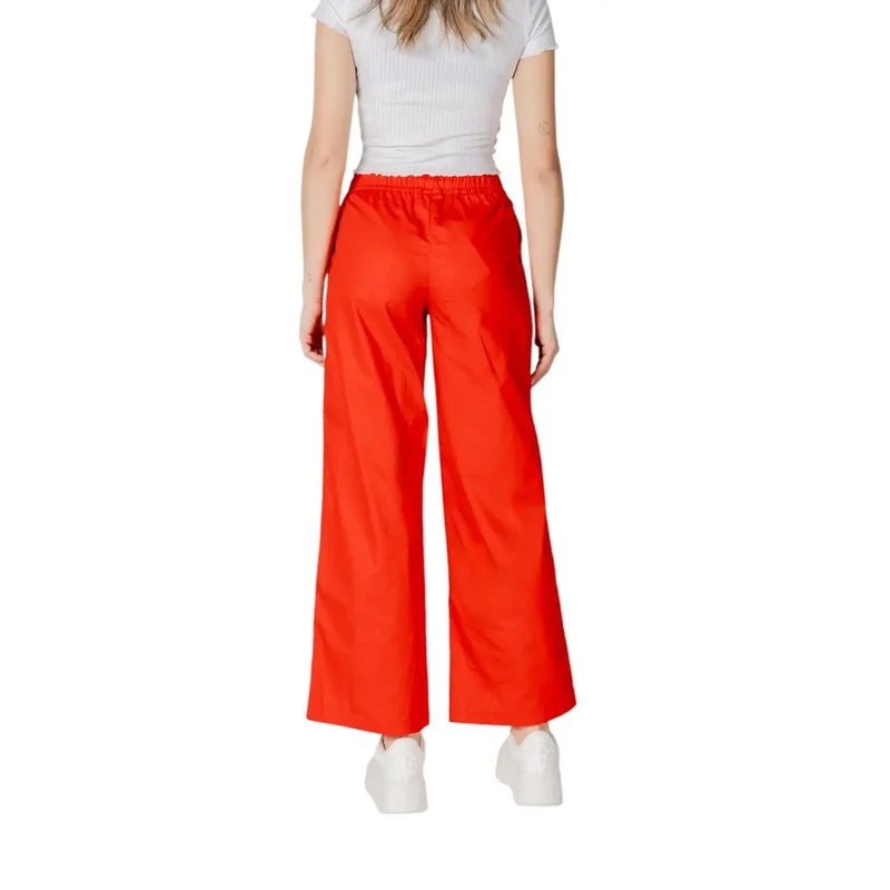 Only Damenhosen Rot aus Baumwolle für Frühling und Sommer 15344272