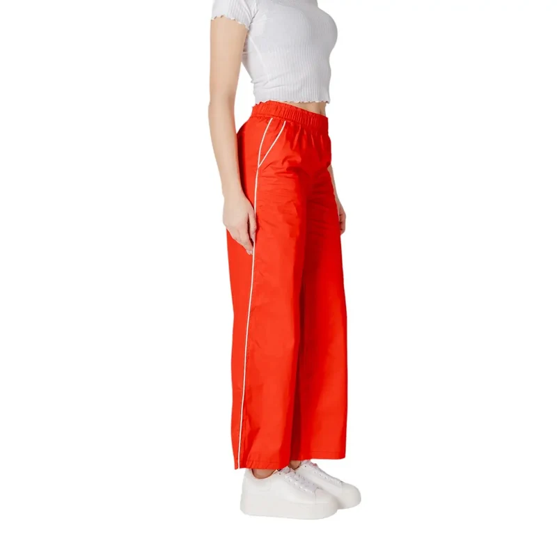 Only Damenhosen Rot aus Baumwolle für Frühling und Sommer 15344272
