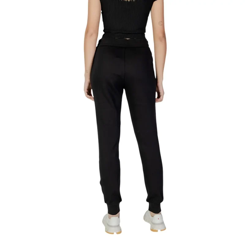 Armani Exchange Damenhose Schwarz aus Baumwolle mit Spitze