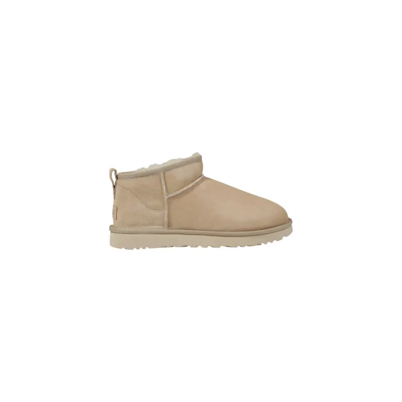 Ugg Damen Leder Boots Beige Frühlingsschuhe