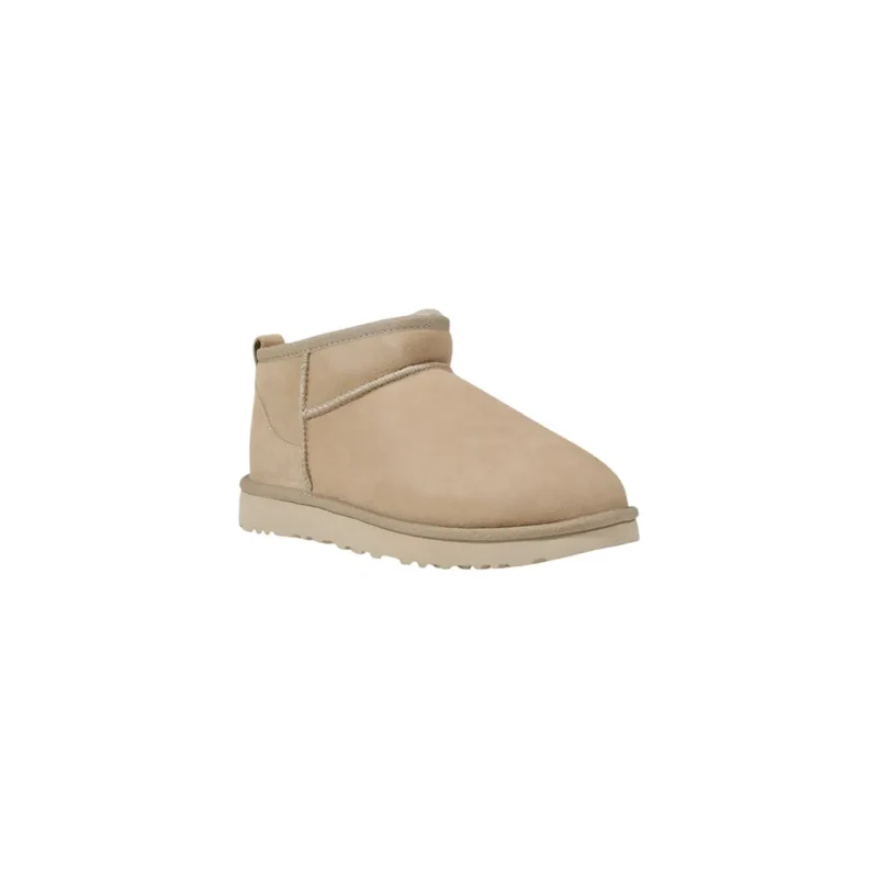 Ugg Damen Leder Boots Beige Frühlingsschuhe