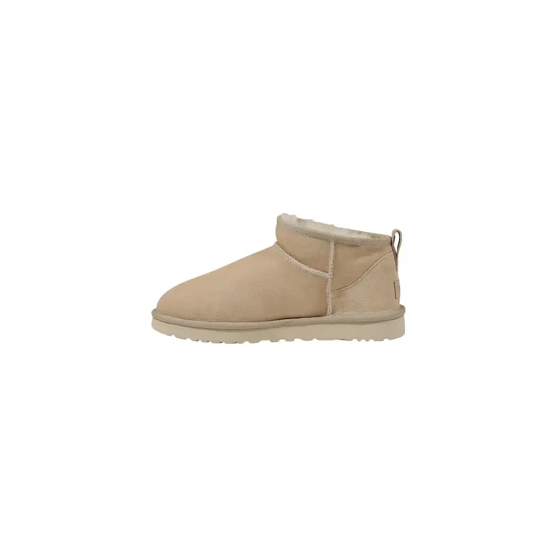 Ugg Damen Leder Boots Beige Frühlingsschuhe