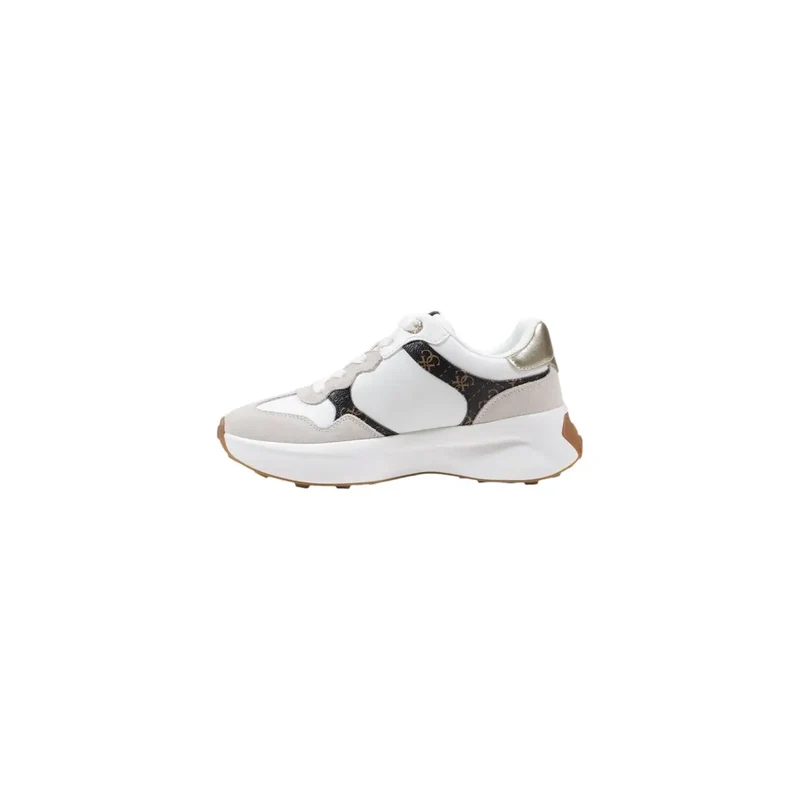 Guess Damenmode aus weißem Polyurethan Sneakers