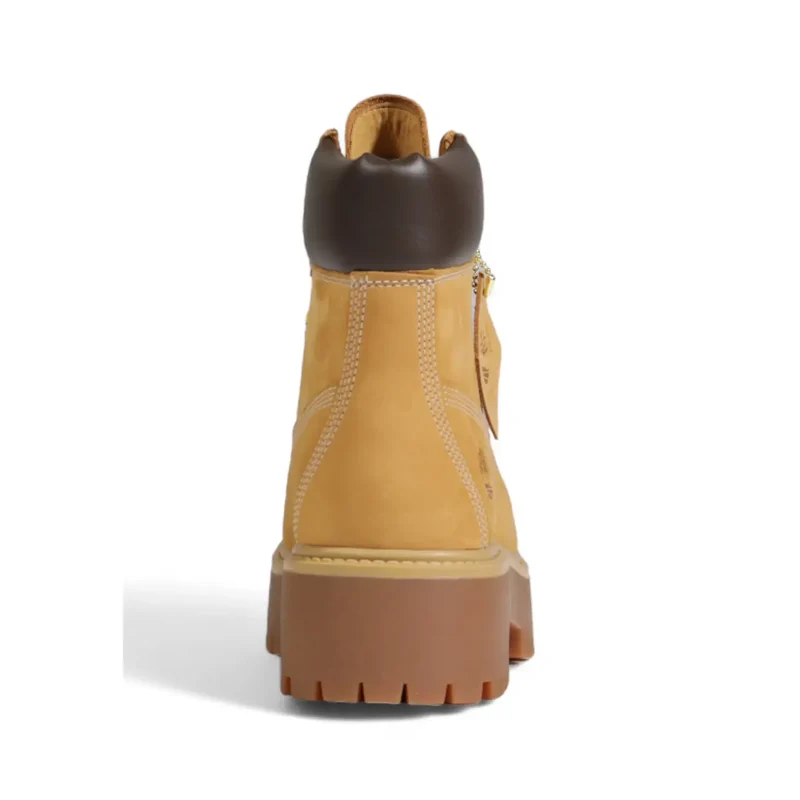 Timberland Damen-Leder-Ankle-Tops Boots Beige Schnürschuhe