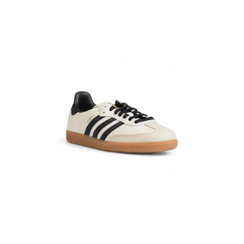 Adidas Damen Leder Sneakers Weiße Schnürschuhe