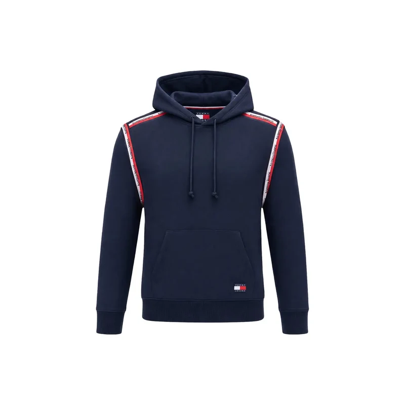 Tommy Hilfiger Jeans Herren-Blaues Hoodie aus Bio-Baumwolle
