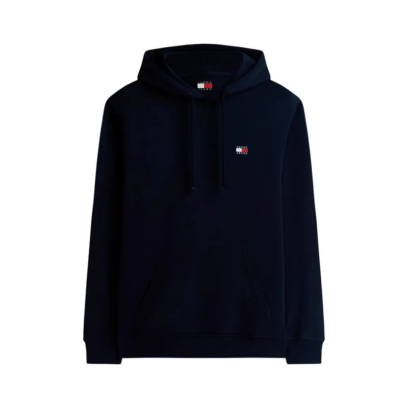 Tommy Hilfiger Herren Sweatshirt mit Kapuze aus Bio-Baumwolle in Blau