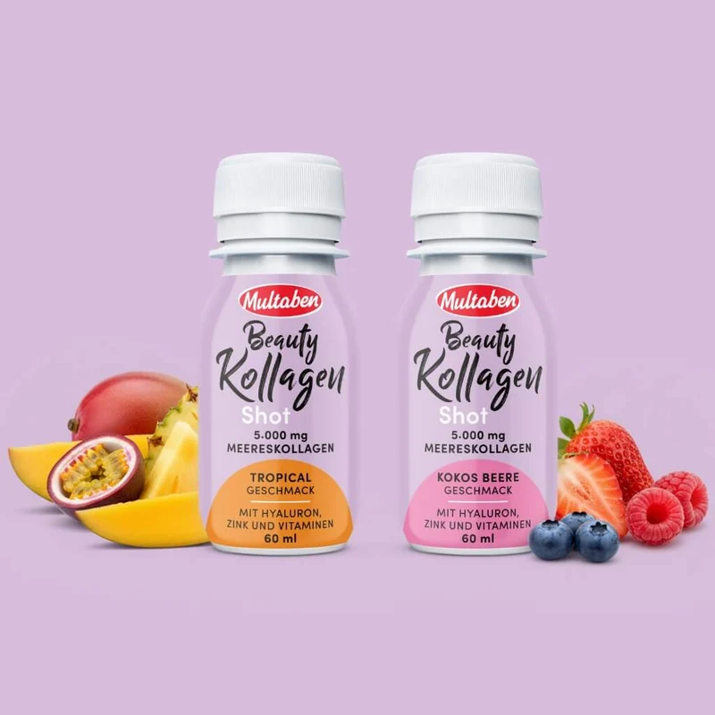 Multaben Beauty Collagen Shot Kokos Beere, 5g Collagen | 60ml
