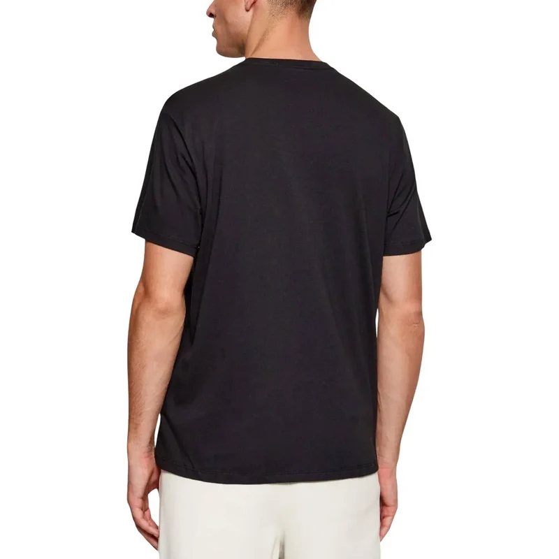 Calvin Klein Jeans Herren T-Shirt Schwarz Baumwolle Rundhals S