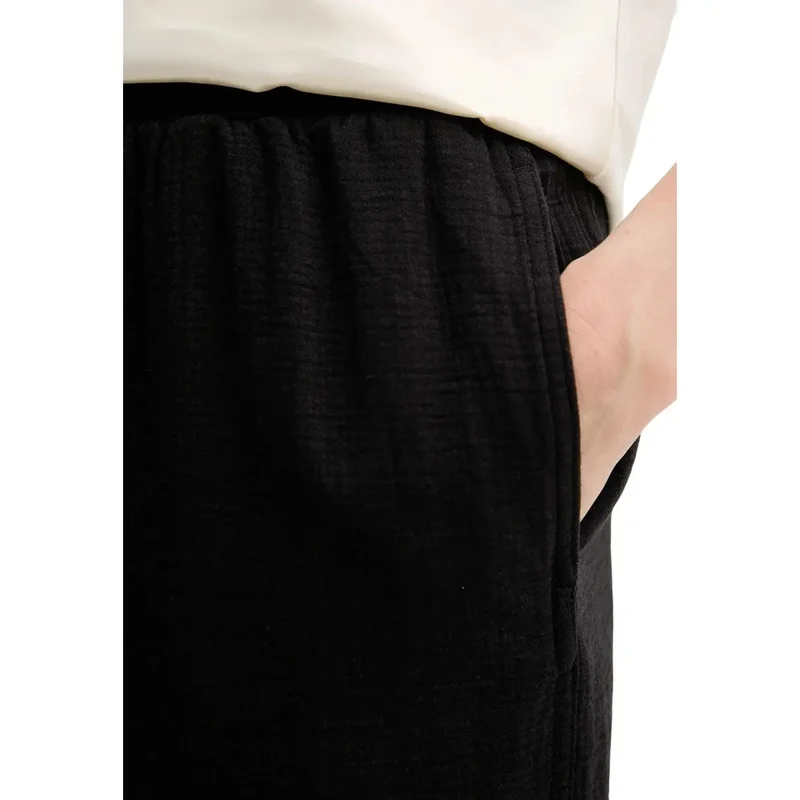 Calvin Klein Jeans Damen Schwarze Hose Herbst Winter